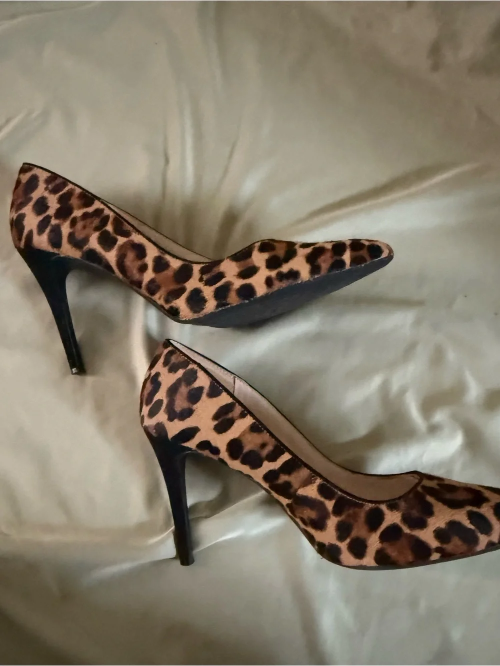 Nine West Leopard-Print Pointed Toe Pumps - Brown/Black